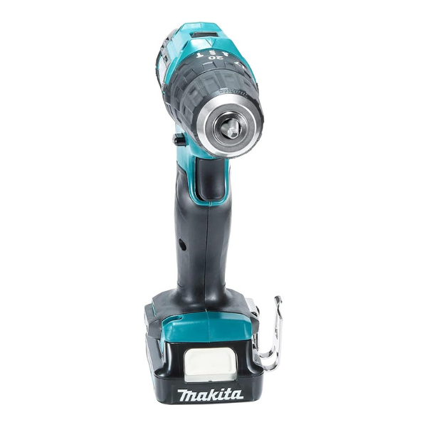 Taladro Atornillador-Percutor MAKITA a Batería y Accesorios